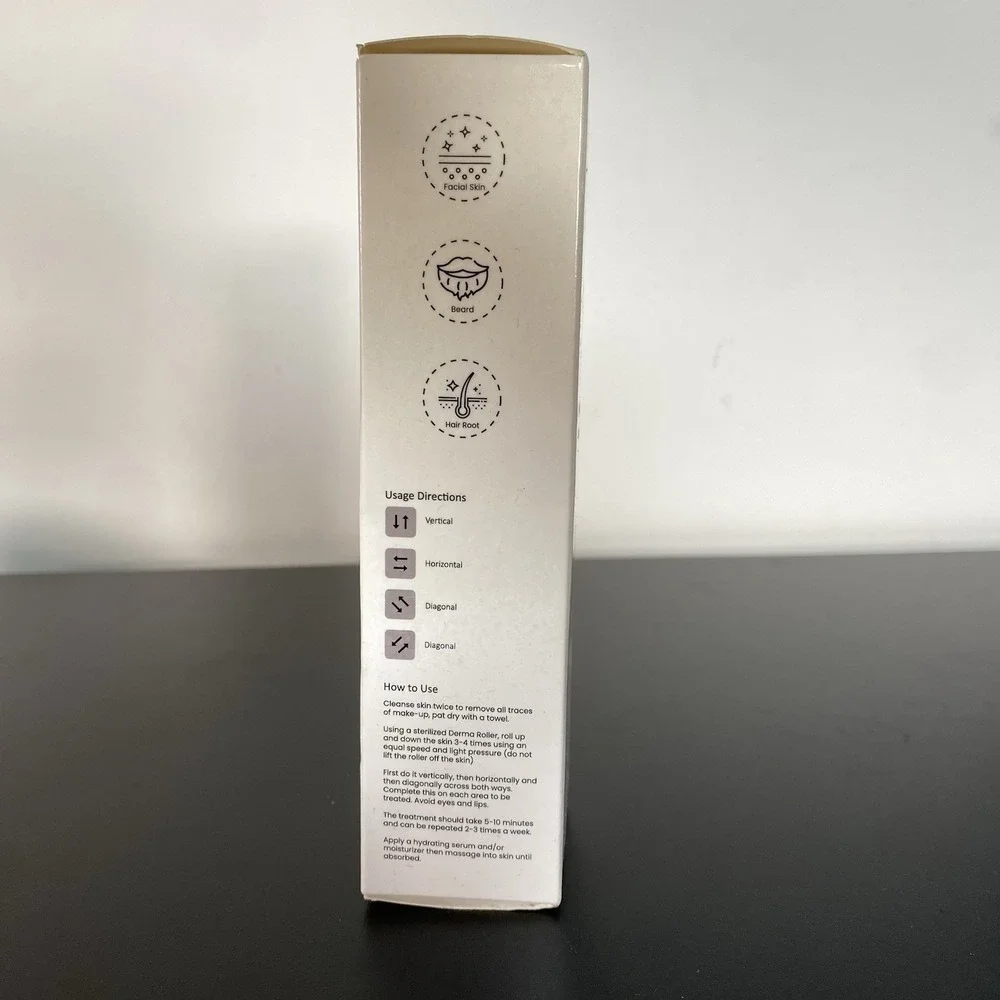 ROSELYNBOUTIQUE Derma Roller for Hair Beard Facial Skin Face 540 Microneedle 0.2